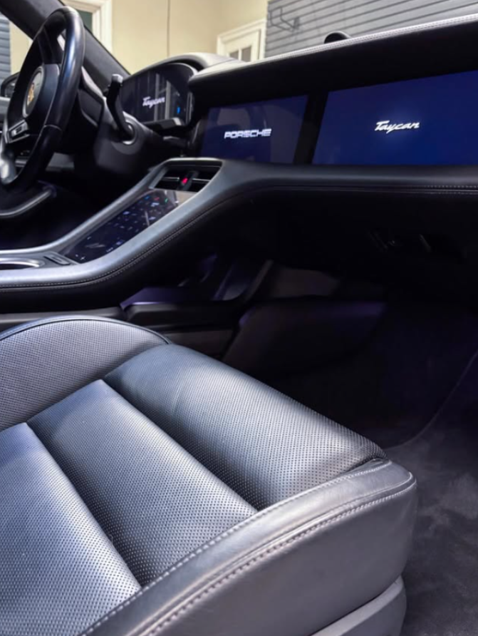 Porsche Taycan interior deep clean — Signature Mobile Detailing