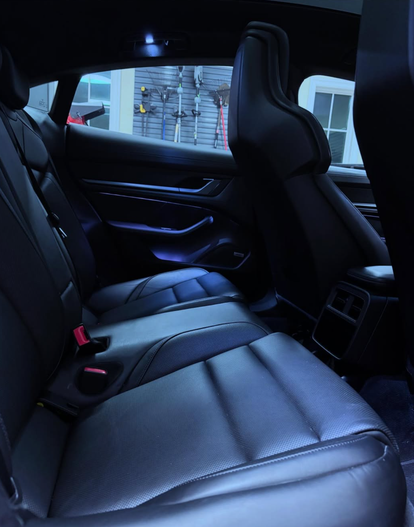 Porsche Taycan interior after professional detailing service — Chesterfield MO